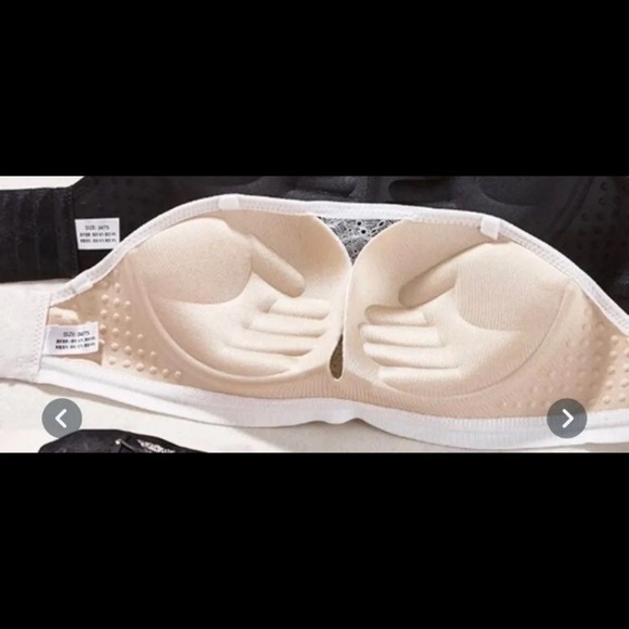 WHITE; Wireless push up bra - Picture 4 of 4